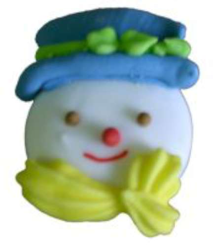 Edible Snowman Cupcake Toppers - Click Image to Close